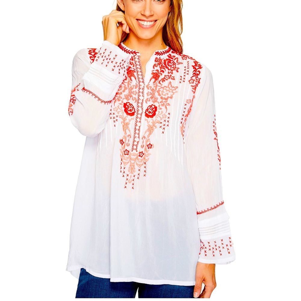 NWT Johnny Was Ross Red Tunic size L
